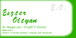 eszter oltyan business card